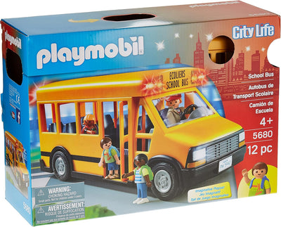 City Life - School Bus Vehicle Playset Building Set by Playmobil