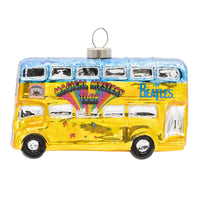 Beatles - Magical Mystery Tour Bus GLASS Ornament by Kat & Annie