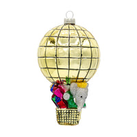 BABAR The Elephant - Fly High Babar GLASS Ornament by Kat & Annie