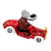 BABAR The Elephant - Cruising Around Babar GLASS Ornament by Kat & Annie