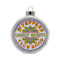 Beatles - Sgt. Pepper's Drum GLASS Ornament by Kat & Annie