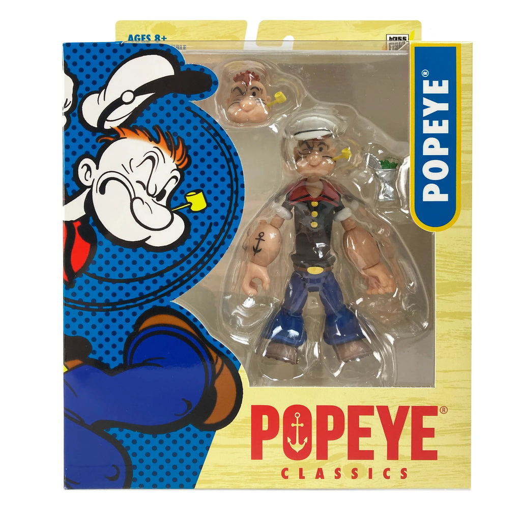 POPEYE - Popeye Classics Wave 1 POPEYE THE SAILOR MAN Action Figure by Boss Fight Studio