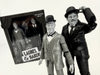 Laurel & Hardy - Set of 2pc B&W Action Figure Boxed Set by Wandering Planet Toys