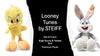 Looney Tunes  - BUGS Bunny & TWEETY BIRD Set of 2-pcs Premium Plush by STEIFF