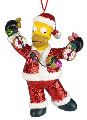 The Simpsons - Homer's Garland Ornament by Enesco D56