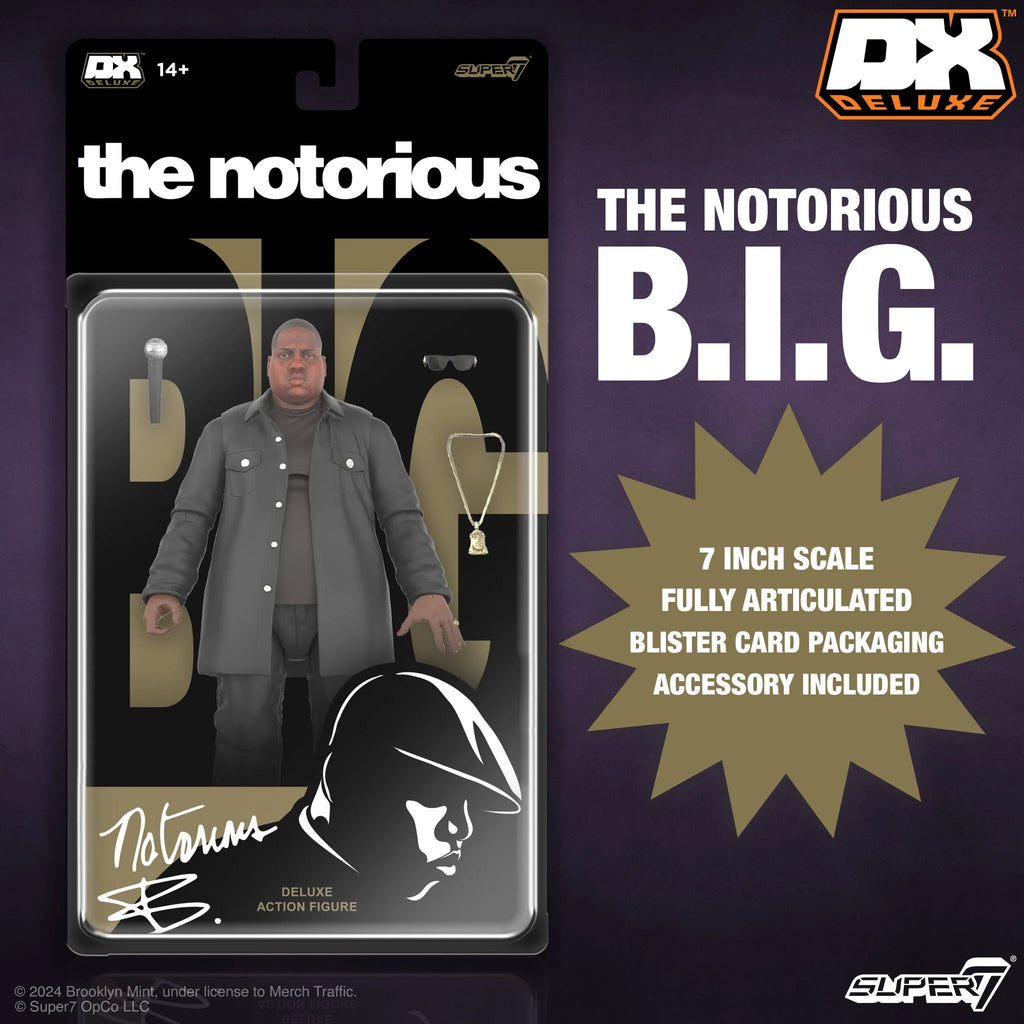 Notorious B.I.G. -  Biggie Hip Hop 7" DX Deluxe Figure by Super 7