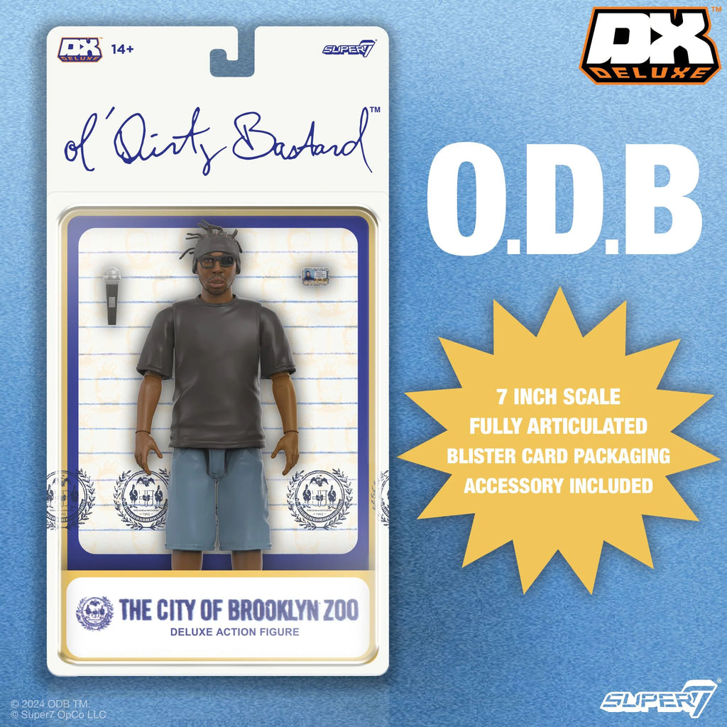 Ol' Dirty Bastard -  O.D.B. Hip Hop 7" DX Deluxe Figure by Super 7