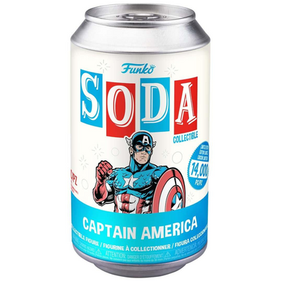 Marvel  - Captain America Vinyl Figure in SODA Can by Funko