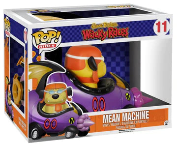 Hanna Barbera Wacky Races - Mean Machine & Muttley POP! Ridez Vinyl Set