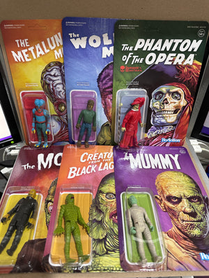 Universal Monsters  - Set of 6 pieces  3 3/4