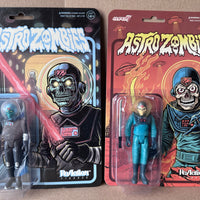 Astro Zombies - Astro Zombie (Teal/Blue) & (Black/Silver) set of 2-pcs 3 3/4" ReAction Figures by Super 7