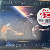Star Wars - JEDI Starfighters 8" x 10" Hologram Lenticular Frameable Collector Poster