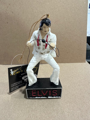 Elvis Presley - Elvis on Base with Microphone in Jumpsuit  Ornament by Kurt Adler Inc.