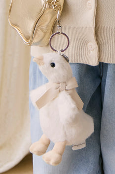 Snuggle Bunnies  - ROSIE the DUCK Keyring Premium Plush by Jamie Kay Co.