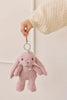 Snuggle Bunnies  - Penelope the Bunny Periwinkle Keyring Premium Plush by Jamie Kay Co.