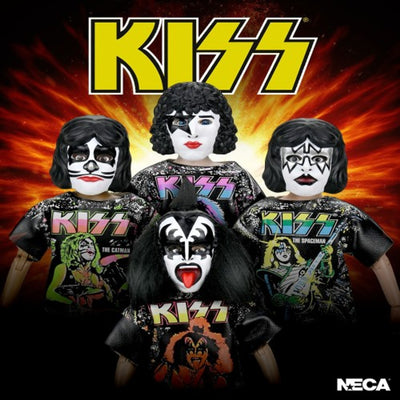 KISS BAND - Ben Cooper Costume Set of 4-pc Clothed Figures by NECA