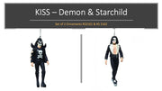 KISS Band - DEMON & Starchild Resin Ornament Set of 2 pieces by Kurt Adler Inc.