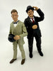 Laurel & Hardy - Set of 2pc Color Action Figure Boxed Set by Wandering Planet Toys