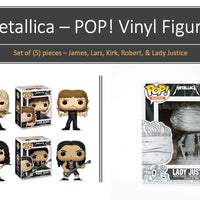 Metallica Band -  Set of (5) individually boxed Funko Pop! Vinyl Figures