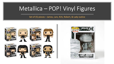 Iron Maiden - Eddie Set de 4 Funko Pop en caja individual. Figuras de vinilo