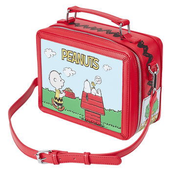 Peanuts - Charlie Brown Lunchbox Crossbody Bag by LOUNGEFLY