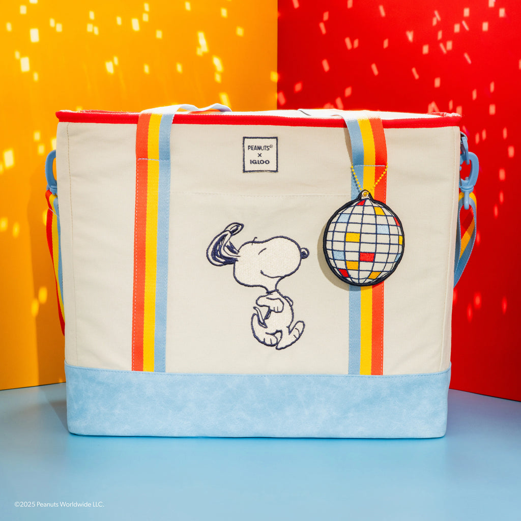 Peanuts - Snoopy's Disco Party Dual Compartment Tote Cooler Bag by Igloo Coolers