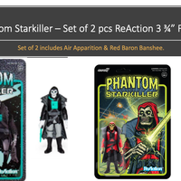 Phantom Starkiller-  Air Apparition Variant & Red Baron Banshee set of 2-pcs Reaction Figures by Super 7