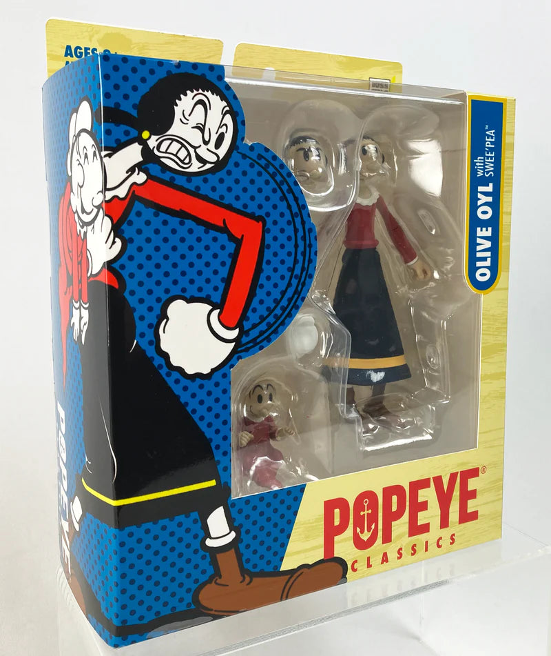 POPEYE - Popeye Classics Wave 1 OLIVE OYL Action Figure by Boss Fight Studio