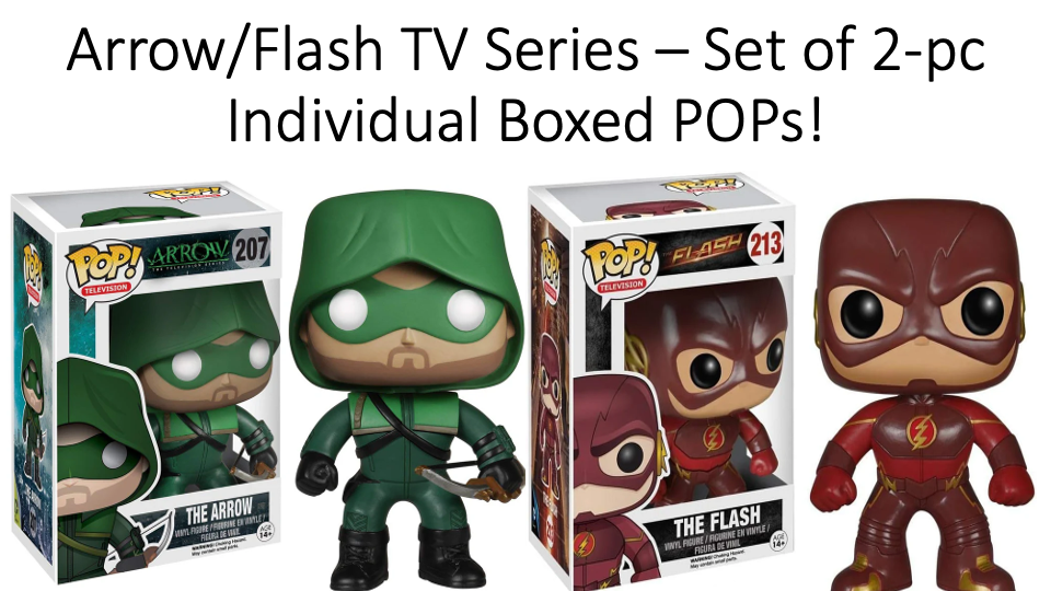 Arrow/Flash TV Series - Set of 2-pc Individual Boxed POPs! by Funko