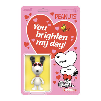 PEANUTS - SNOOPY (Heart Eyes) ReAction 3 3/4-Inch Retro Action Figure by Super 7