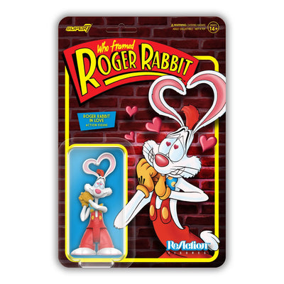 Who Framed Roger Rabbit - Roger Rabbit in Love ReAction 3 3/4-Inch Retro Action Figure by Super 7