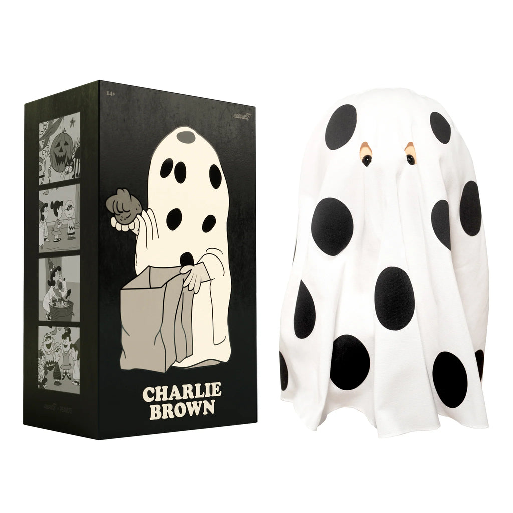 Peanuts -Charlie Brown (Ghost Sheet) Premium Supersize Vinyl Figure by Super 7