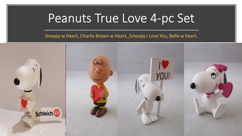 Peanuts - TRUE LOVE Set of 4-pcs Vinyl Figures by Schleich