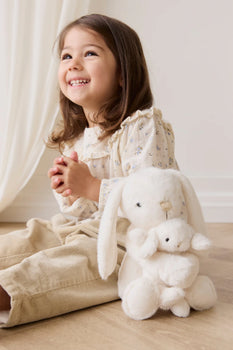 Snuggle Bunnies  - Frankie the Hugging Bunny - Marshmallow Premium Plush by Jamie Kay Co.
