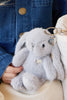 Snuggle Bunnies  - Penelope the Bunny Silver Keyring Premium Plush by Jamie Kay Co.