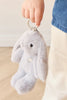 Snuggle Bunnies  - Penelope the Bunny Silver Keyring Premium Plush by Jamie Kay Co.