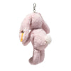 Steiff  - HOPPIE Pink color Plush Rabbit 6" Keyring - Authentic Steiff