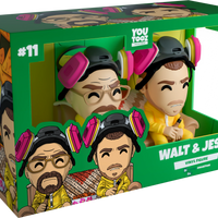 Breaking Bad - WALT & JESSE Yellow Hazmat Suit Boxed Vinyl Figures by YouTooz Collectibles