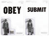 THEY LIVE - OBEY 2-sided Metal Lunch Box & Set of 2 pcs 3.75" ReAction Figures Bundle