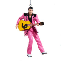 Elvis Presley - Elvis in Pink Suit Ornament by Kurt Adler Inc.