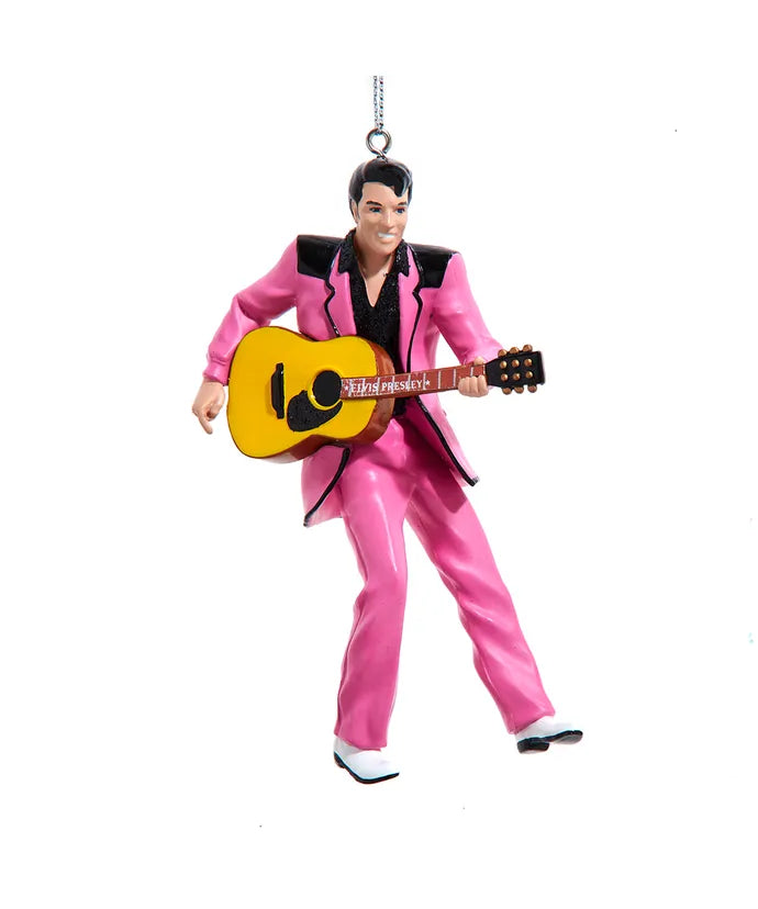 Elvis Presley - Elvis in Pink Suit Ornament by Kurt Adler Inc.