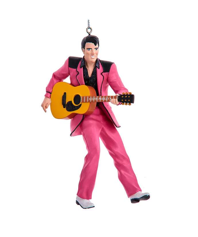 Elvis Presley - Elvis in Pink Suit with Guitar  Ornament by Kurt Adler Inc.