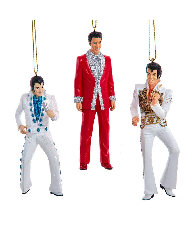 Elvis Presley - Elvis 3-pc set Boxed Ornaments by Kurt Adler Inc.