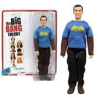 The Big Bang Theory Sheldon en una camisa de Batman vintage Figura de acción de 8 pulgadas