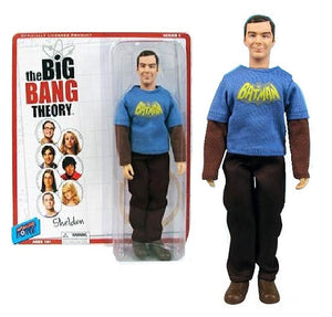 The Big Bang Theory Sheldon en una camisa de Batman vintage Figura de acción de 8 pulgadas