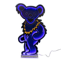 Grateful Dead - 26" Grateful Dead™ Dancing Blue Bear Outdoor Infinity Light by Kurt Adler Inc.