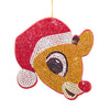 Rudolph The Red Nose Reindeer® - Rudolph Bedazzled Collection Fabric Ornament by Kurt Adler Inc.