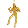 Elvis Presley - Elvis Electroplated Gold Chrome Ornament by Kurt Adler Inc.