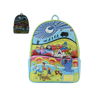 Scooby Doo - Psychedelic Monster Chase GITD Double Strap Shoulder Bag by LOUNGEFLY