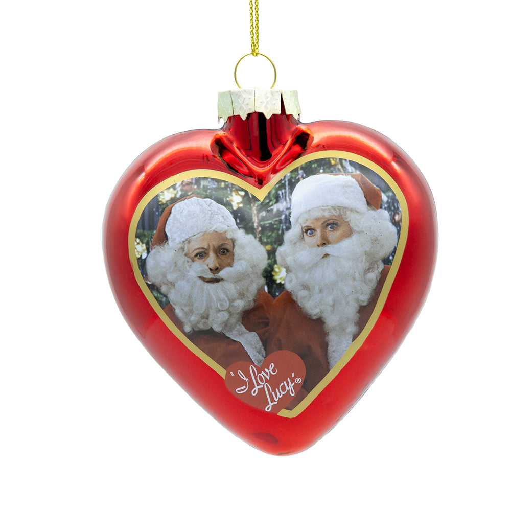 I Love Lucy - Lucy Christmas Special Heart GLASS Ornament by Kurt Adler Inc.